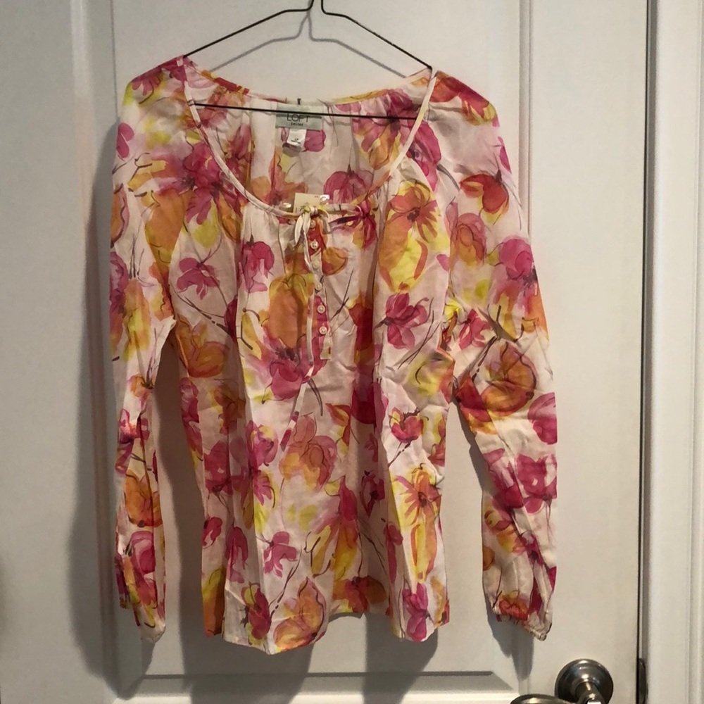 Ann Taylor Loft Petites, Size LP, pink/orange